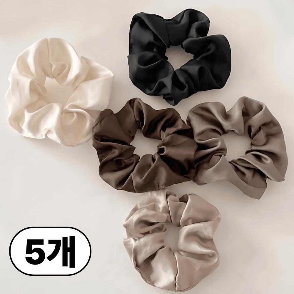 한솔템 5종 곱창 머리끈 스크런치