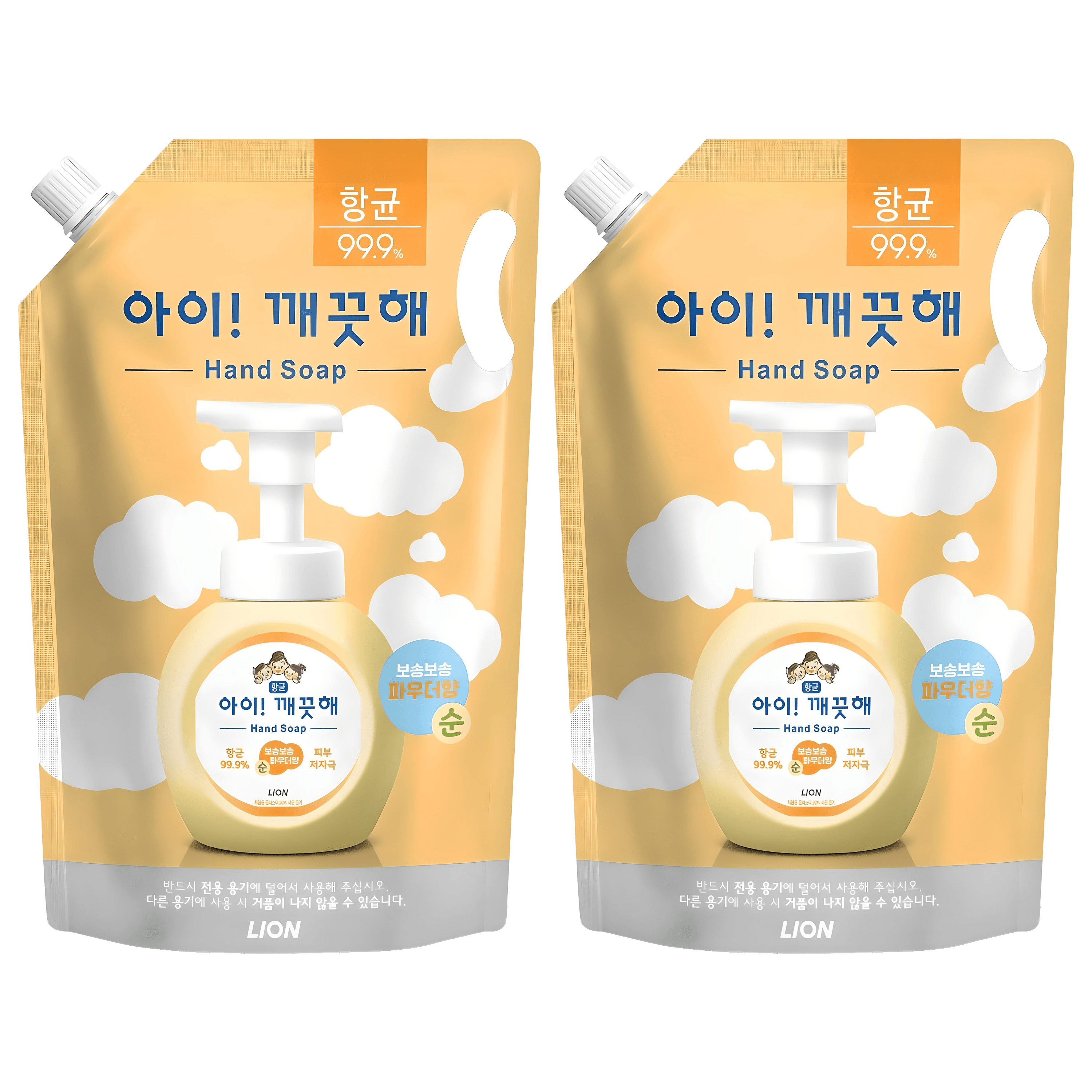 아이깨끗해 핸드워시 순 파우더향 리필용
